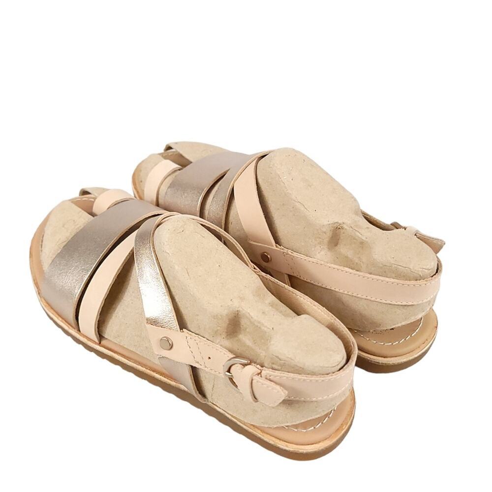 Sorel Ella Criss Cross Sandal In Natural Tan - Picture 4 of 12